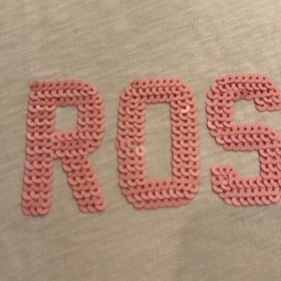 JCREW Peach 'Rosé' Graphic T-Shirt-Size M- NWT - Picture 4 of 4